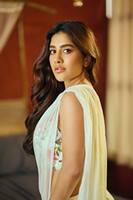 Nabha Natesh White Saree Photos